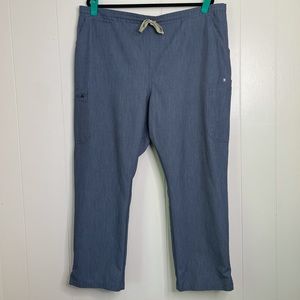 FIGS Yola Rare Heathered Denim Scrub Pants. Size XXL Petite